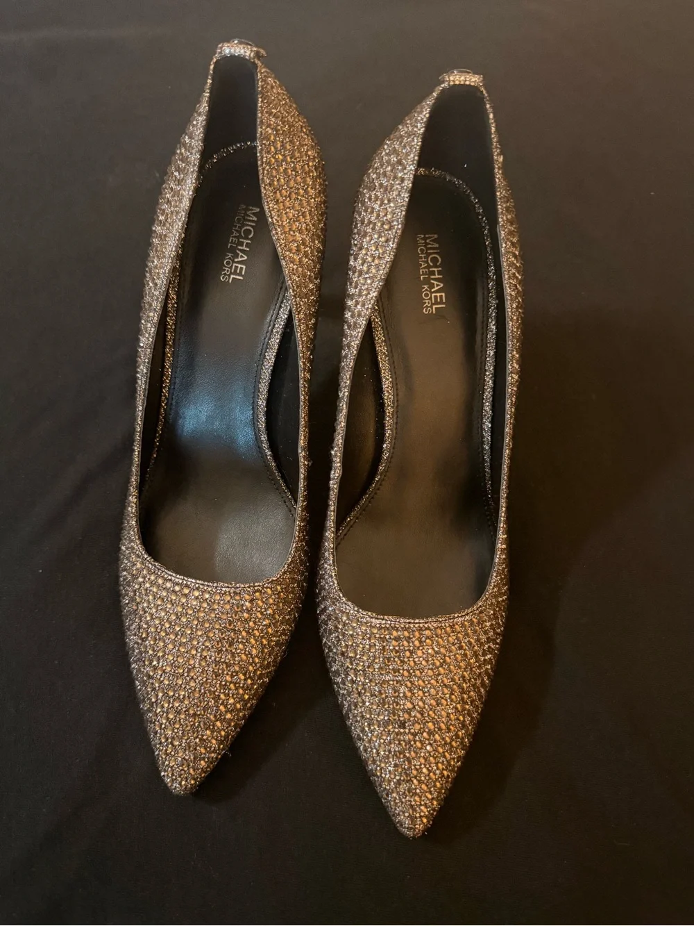 Michael Kors Women's Glitter Pointed-Toe Pumps - Gold